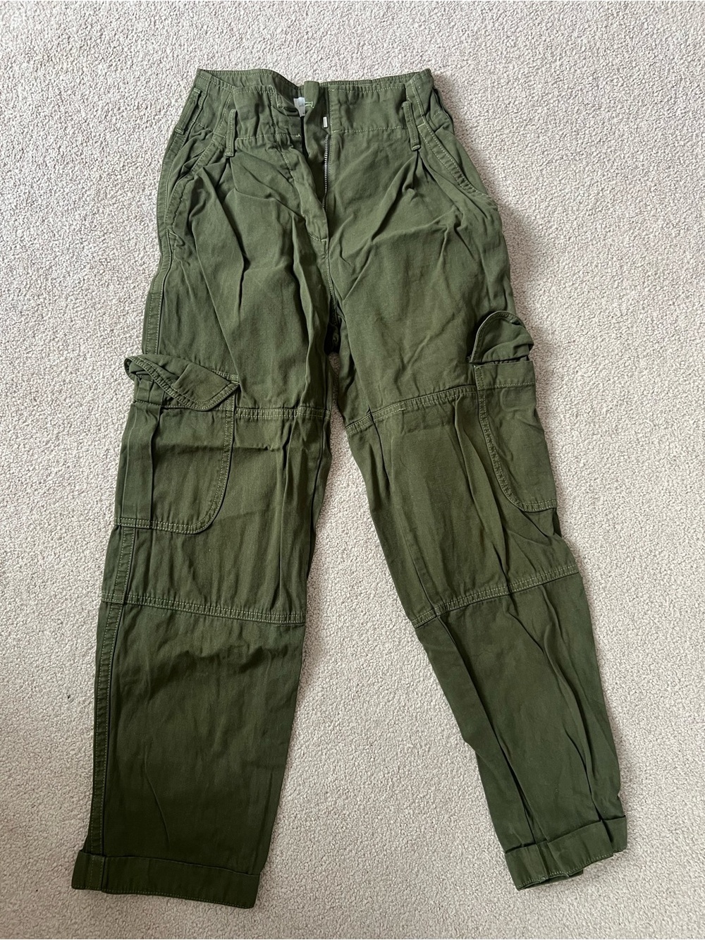 Olive Green Women's Cargo Pants